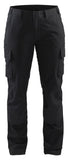 Blaklader Industrie Dames Werkbroeken 71061344 stretch zwart(9900)
