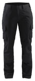 Blaklader Industrie Dames Werkbroeken 71061344 stretch zwart(9900)