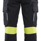 Blaklader High Vis Dames Werkbroeken 71071512 4-weg stretch zwart-fluo geel(9933)