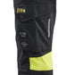Blaklader High Vis Dames Werkbroeken 71071512 4-weg stretch zwart-fluo geel(9933)