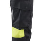 Blaklader High Vis Dames Werkbroeken 71071512 4-weg stretch zwart-fluo geel(9933)