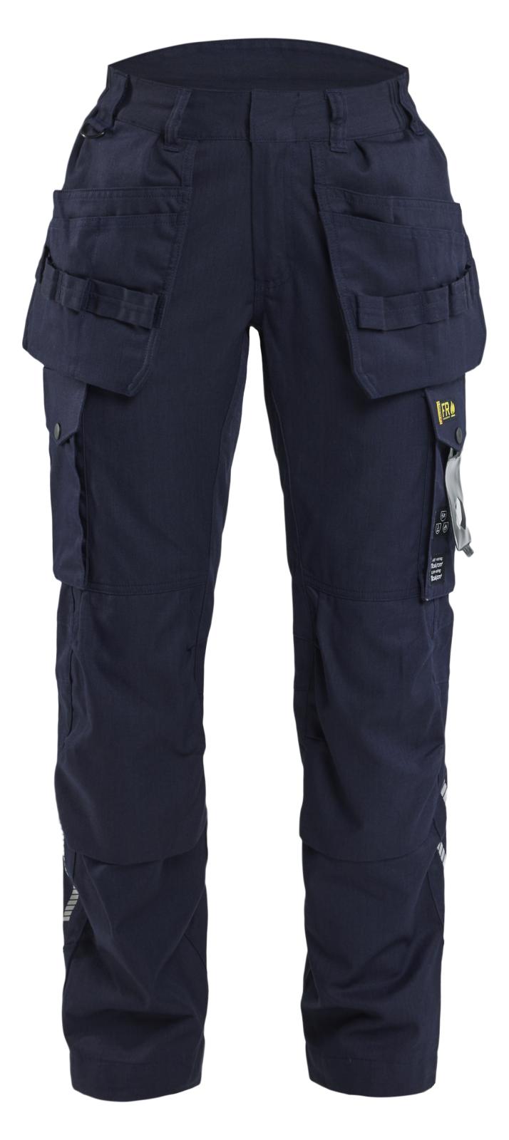 Blaklader Vlamvertragend Dames Multinorm Werkbroek 71081512 inherent vlamwerend antistatisch gereedschapszakken marineblauw(8900)