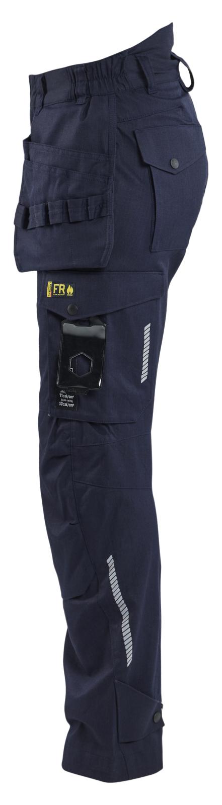 Blaklader Vlamvertragend Dames Multinorm Werkbroek 71081512 inherent vlamwerend antistatisch gereedschapszakken marineblauw(8900)