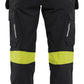 Blaklader High Vis Dames Werkbroeken 71081512 4-weg stretch zwart-fluo geel(9933)
