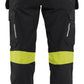 Blaklader High Vis Dames Werkbroeken 71081512 4-weg stretch zwart-fluo geel(9933)