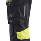Blaklader High Vis 4-weg stretch Dames Werkbroeken 71081512 zwart-fluo geel(9933)