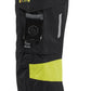 Blaklader High Vis Dames Werkbroeken 71081512 4-weg stretch zwart-fluo geel(9933)