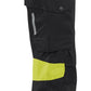 Blaklader High Vis Dames Werkbroeken 71081512 4-weg stretch zwart-fluo geel(9933)