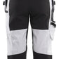 Blaklader Stukadoors/Schilders X1900 Dames piraatbroeken 71091310 schilders stretch wit-zwart(1099)
