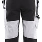 Blaklader Stukadoors/Schilders X1900 Dames piraatbroeken 71091310 schilders stretch wit-zwart(1099)