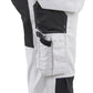 Blaklader Stukadoors/Schilders X1900 Dames piraatbroeken 71091310 schilders stretch wit-zwart(1099)