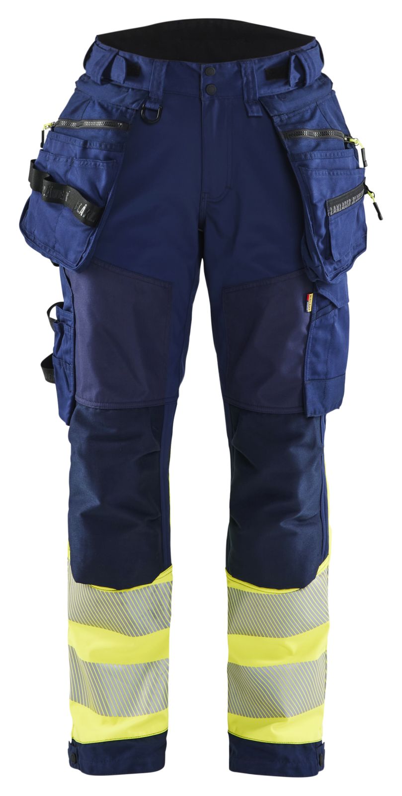 Blaklader High Vis Werkbroeken 71142513 dames HiVis waterdicht marineblauw-fluo geel(8933)