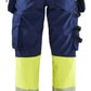 Blaklader High Vis Werkbroeken 71142513 dames HiVis waterdicht marineblauw-fluo geel(8933)