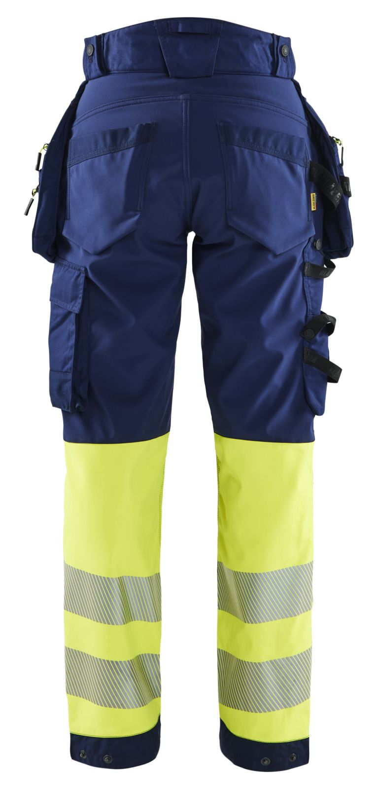 Blaklader High Vis Werkbroeken 71142513 dames HiVis waterdicht marineblauw-fluo geel(8933)
