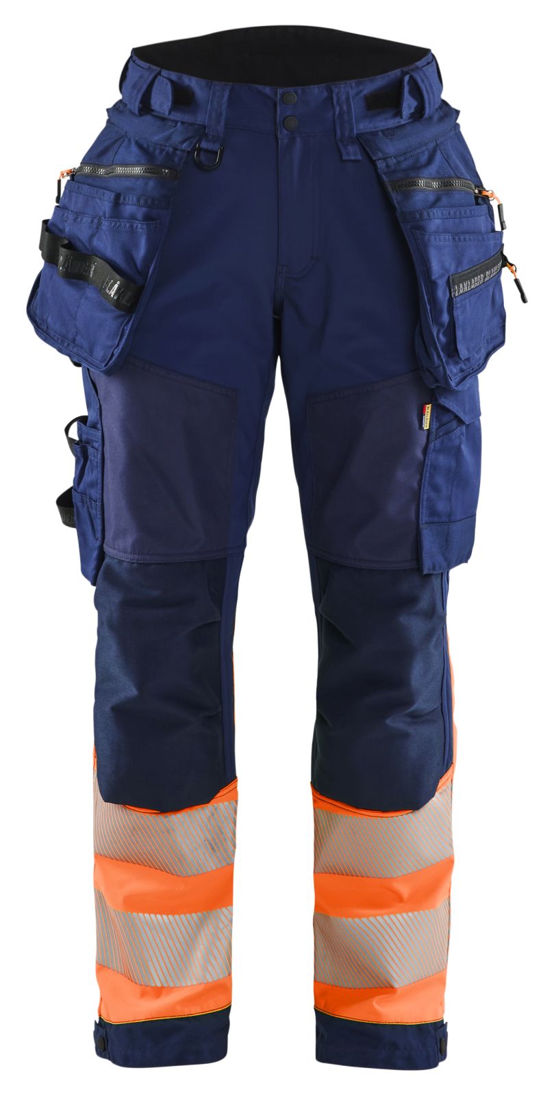 Blaklader High Vis Werkbroeken 71142513 dames HiVis waterdicht marineblauw-oranje(8953)