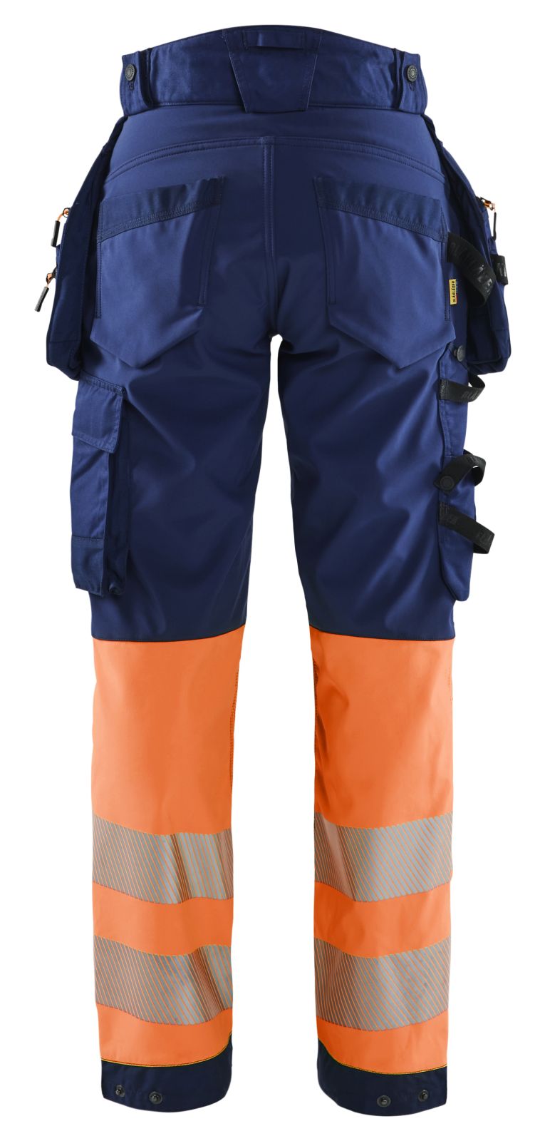 Blaklader High Vis Werkbroeken 71142513 dames HiVis waterdicht marineblauw-oranje(8953)
