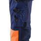 Blaklader High Vis Werkbroeken 71142513 dames HiVis waterdicht marineblauw-oranje(8953)