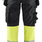 Blaklader High Vis Werkbroeken 71142513 dames HiVis waterdicht zwart-fluo geel(9933)
