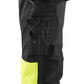 Blaklader High Vis Werkbroeken 71142513 dames HiVis waterdicht zwart-fluo geel(9933)