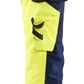 Blaklader High Vis Werkbroeken 71182513 dames softshell HiVis waterdicht fluo geel-marineblauw(3389)