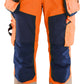 Blaklader High Vis Werkbroeken 71182513 dames softshell HiVis waterdicht fluo oranje-marineblauw(5389)