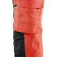 Blaklader High Vis Werkbroeken 71182513 dames softshell HiVis waterdicht fluo rood-zwart(5599)