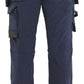 Blaklader Dames Werkbroeken 71211645 4-weg stretch afneembare spijkerzakken donker marineblauw-zwart(8699)