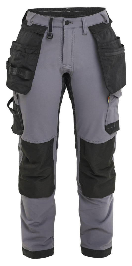 Blaklader Ambacht 4-weg stretch Dames Werkbroeken 71211645 midden grijs-zwart(9699)