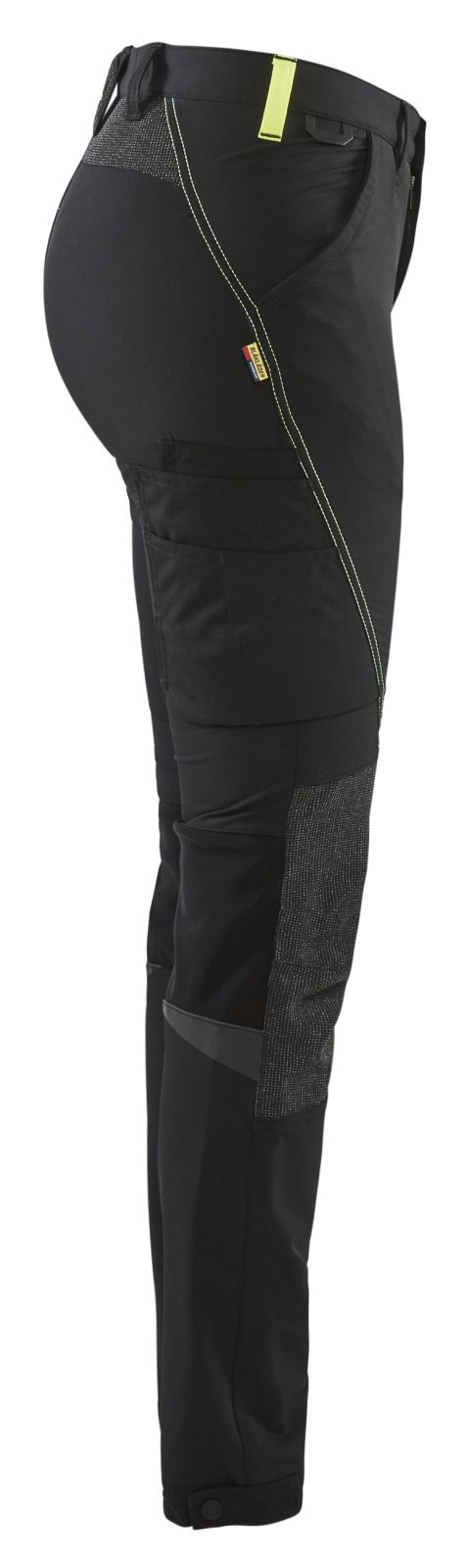 Blaklader Broeken 71221645 zwart-fluo geel(9933)