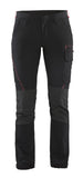 Blaklader Broeken 71221645 zwart-rood(9956)