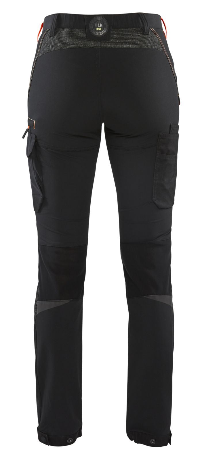 Blaklader Broeken 71221645 zwart-rood(9956)