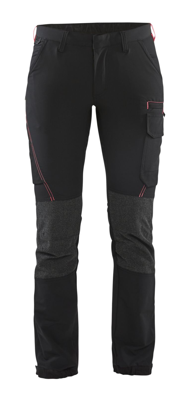 Blaklader Broeken 71221645 zwart-rood(9956)