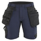 Blaklader Ambacht Dames Shorts 71241645 4-weg stretch donker marineblauw-zwart(8699)