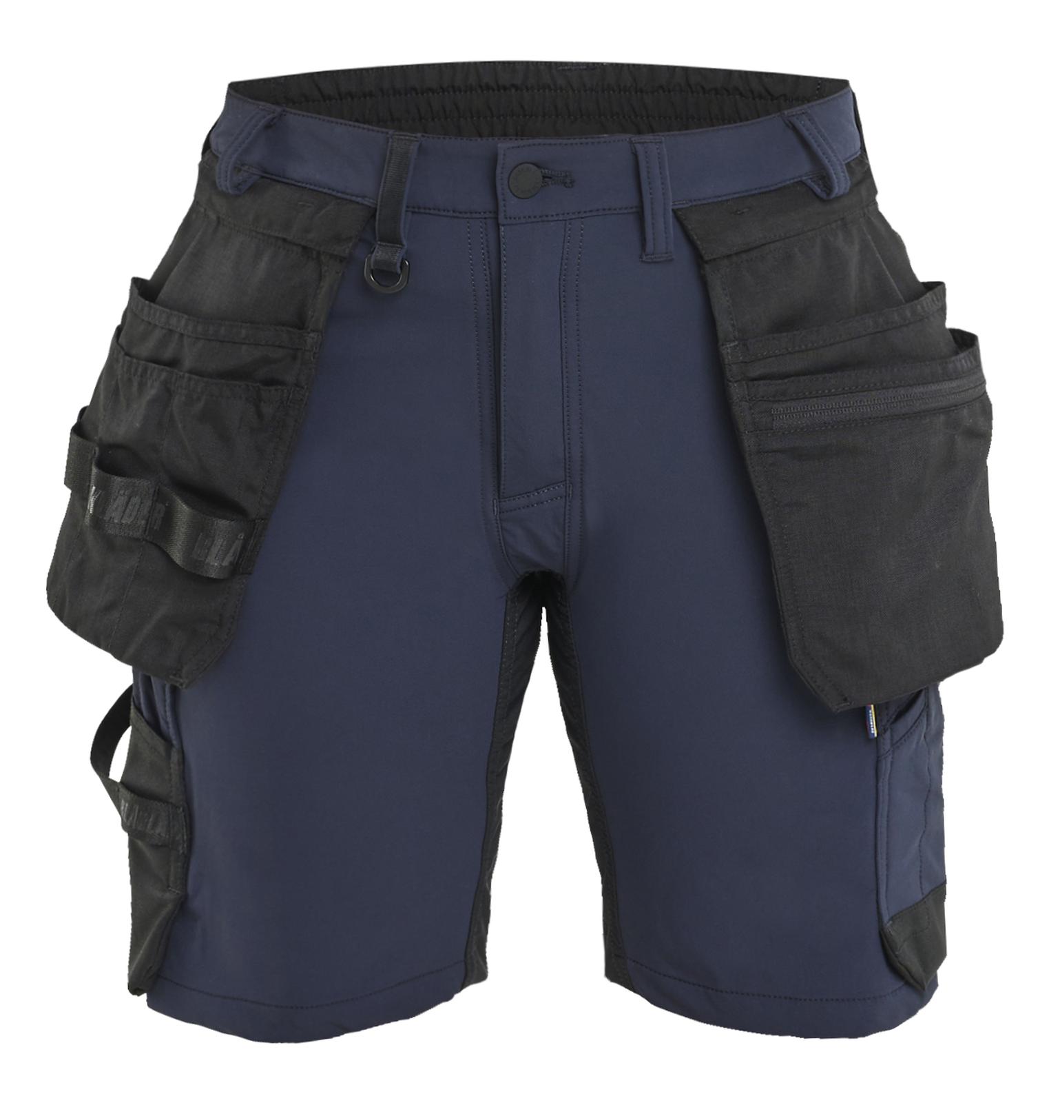 Blaklader Ambacht Dames Shorts 71241645 4-weg stretch donker marineblauw-zwart(8699)