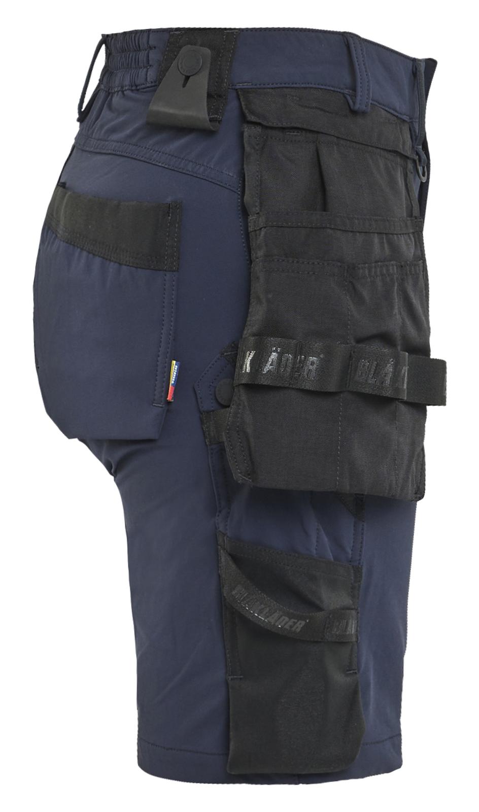 Blaklader Ambacht Dames Shorts 71241645 4-weg stretch donker marineblauw-zwart(8699)