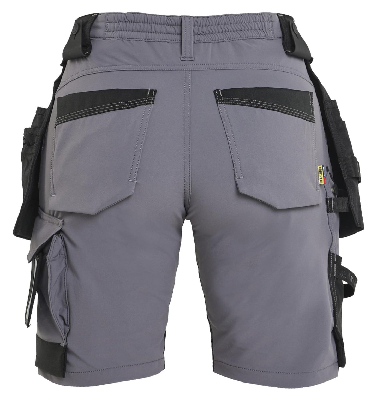 Blaklader Ambacht Dames Shorts 71241645 4-weg stretch midden grijs-zwart(9699)