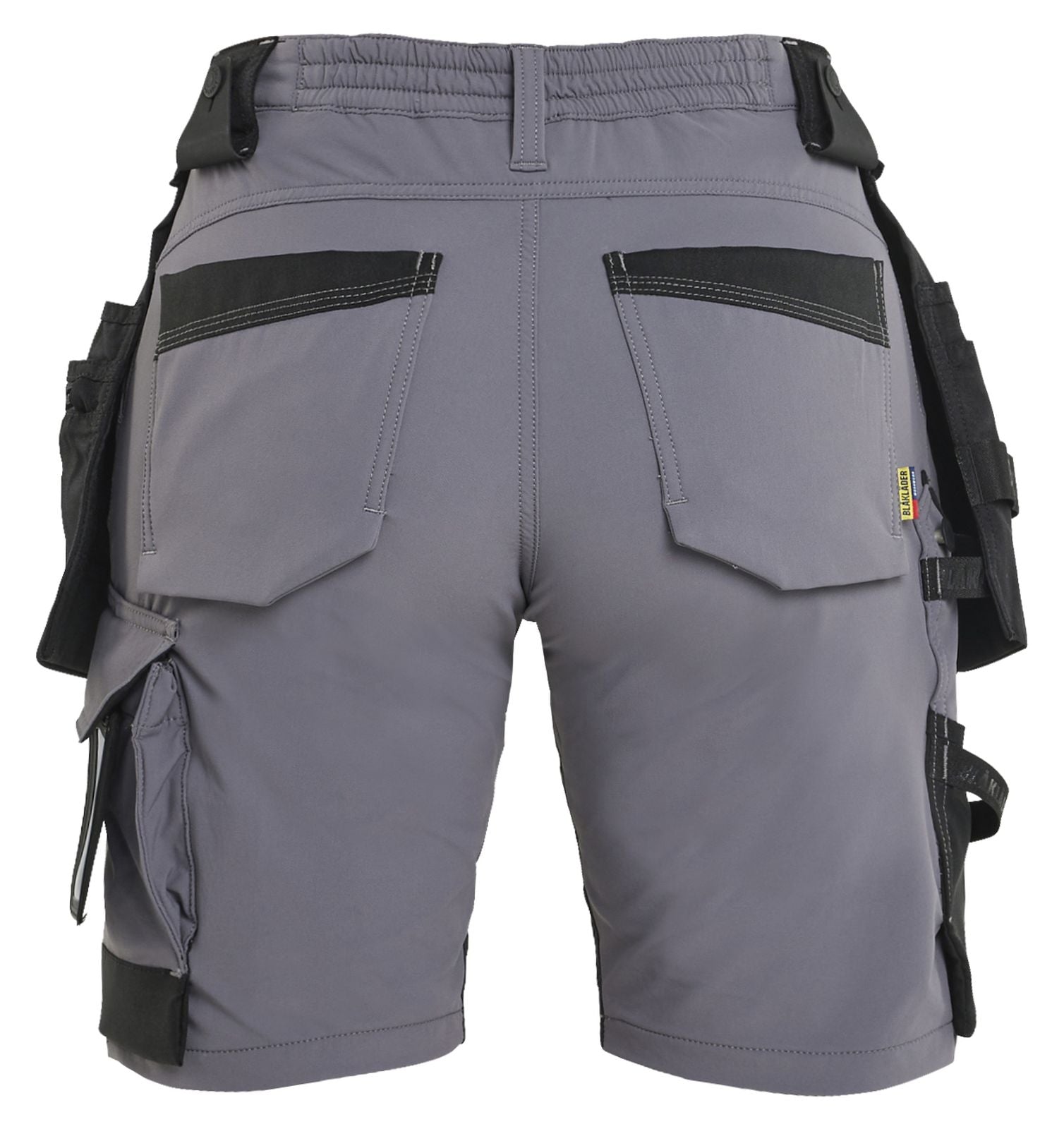 Blaklader Ambacht 4-weg stretch Dames Shorts 71241645 midden grijs-zwart(9699)