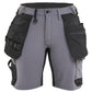 Blaklader Ambacht Dames Shorts 71241645 4-weg stretch midden grijs-zwart(9699)