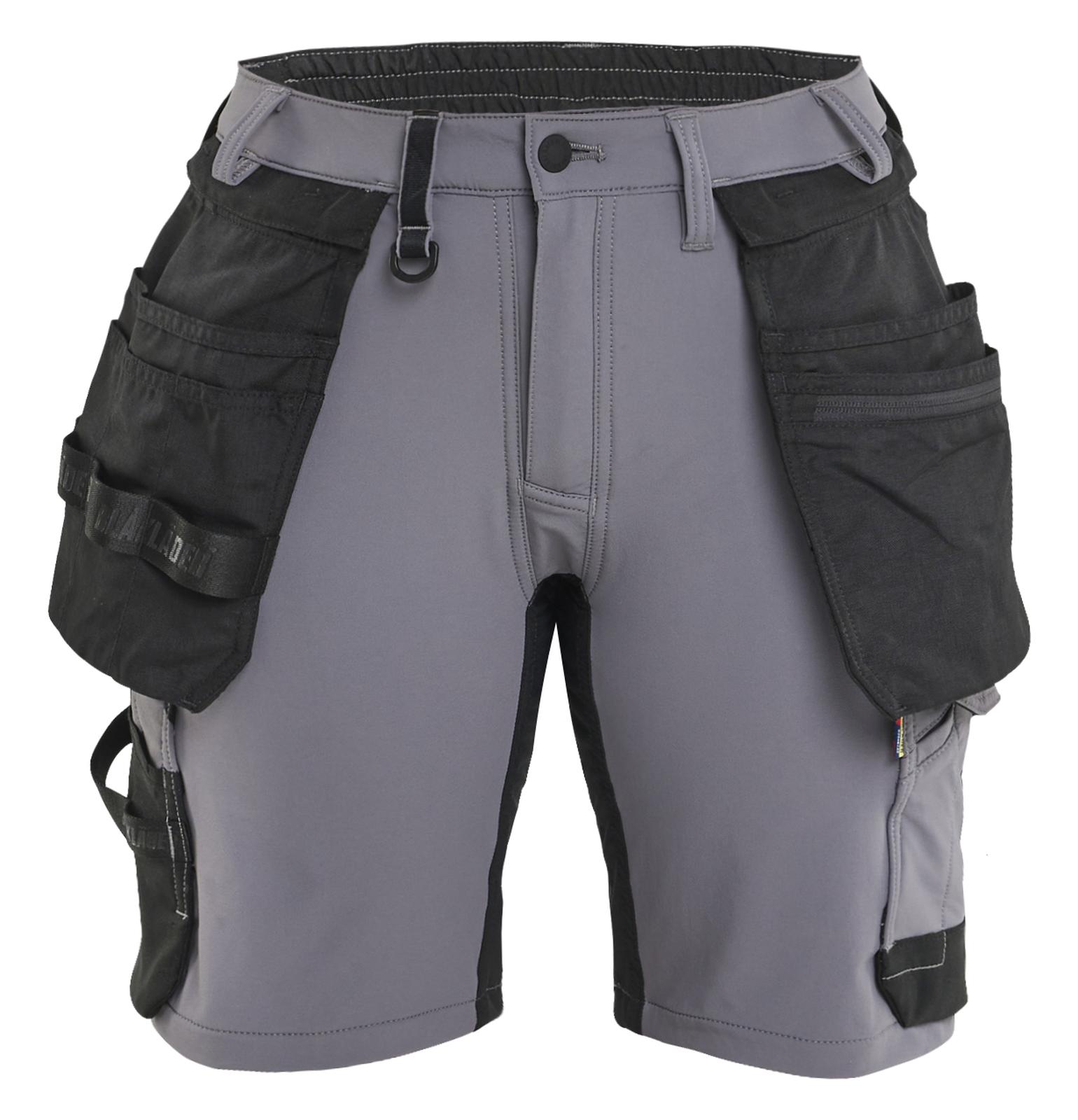 Blaklader Ambacht Dames Shorts 71241645 4-weg stretch midden grijs-zwart(9699)