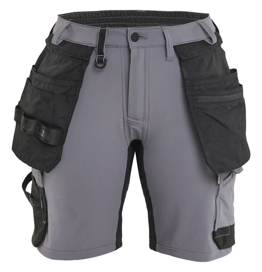 Blaklader Ambacht 4-weg stretch Dames Shorts 71241645 midden grijs-zwart(9699)