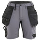 Blaklader Ambacht Dames Shorts 71241645 4-weg stretch midden grijs-zwart(9699)