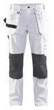 Blaklader Werkbroeken 71311210 wit-donkergrijs(1098)