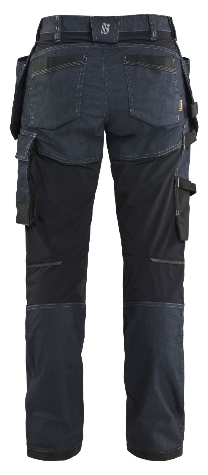 Blaklader Dames Werkbroek 71321141 denim stretch gereedschapszakken marineblauw-zwart(8999)