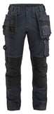 Blaklader Dames Werkbroek 71321141 denim stretch gereedschapszakken marineblauw-zwart(8999)