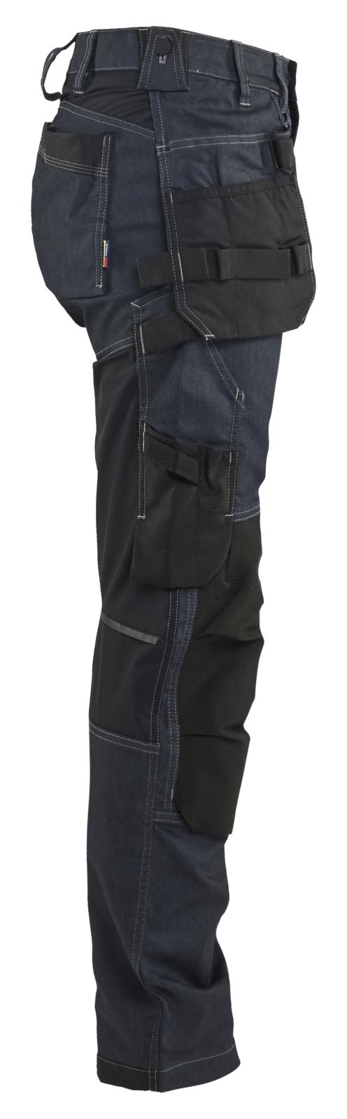Blaklader Dames Werkbroek 71321141 denim stretch gereedschapszakken marineblauw-zwart(8999)