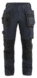Blaklader Dames Werkbroek 71321141 denim stretch gereedschapszakken marineblauw-zwart(8999)