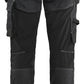 Blaklader Dames Werkbroek 71321141 denim stretch gereedschapszakken zwart(9900)