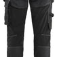 Blaklader Dames Werkbroek 71321141 denim stretch gereedschapszakken zwart(9900)