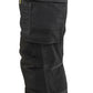 Blaklader Dames Werkbroek 71321141 denim stretch gereedschapszakken zwart(9900)