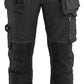 Blaklader Dames Werkbroek 71321141 denim stretch gereedschapszakken zwart(9900)